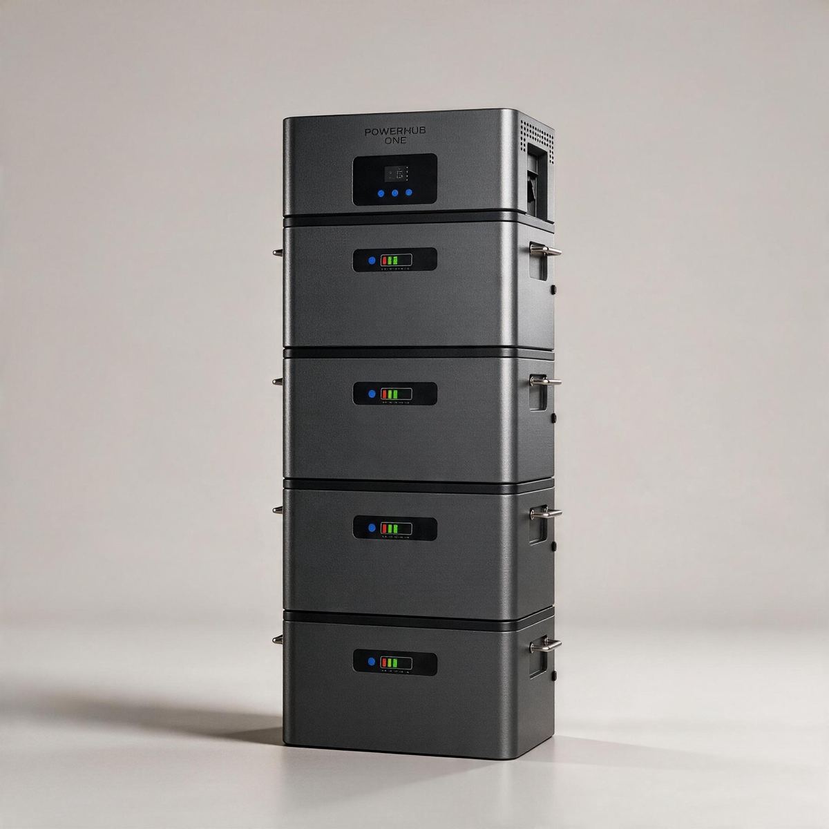 PowerHub ONE modulaire thuisbatterij met 4 batterijmodules